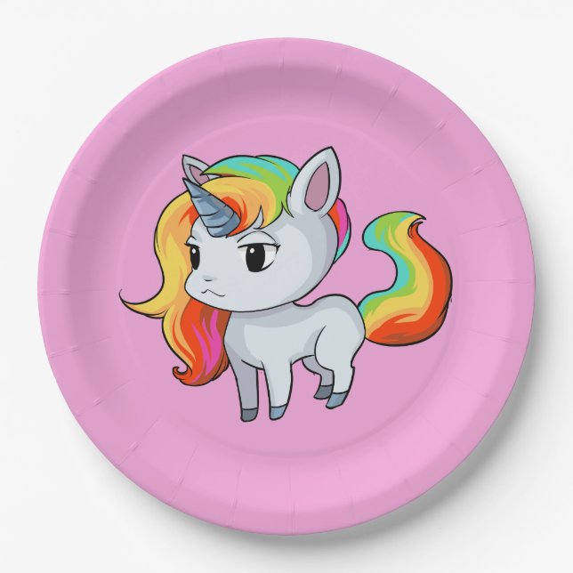 Unicorn Paper Plates (Front)