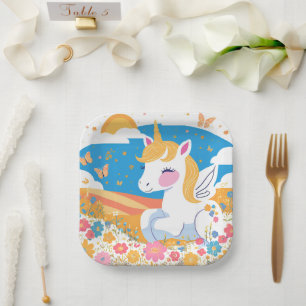 Unicorn Paper Plates