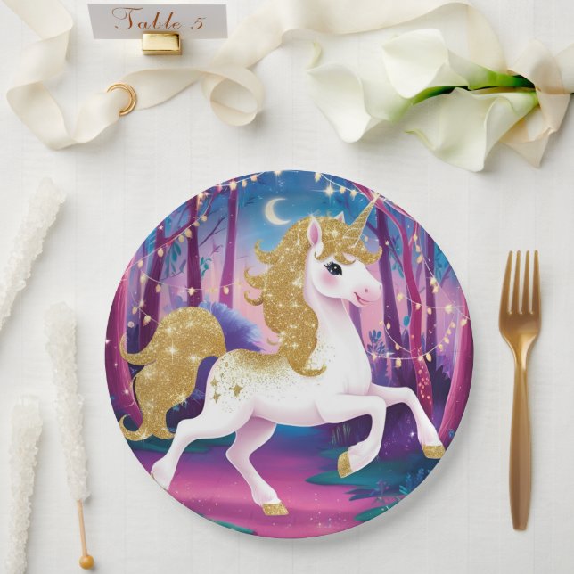 Unicorn Paper Plates (Wedding)