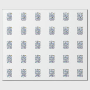 Unicorn Partly Cloudy with Magic Commercial Vector Wrapping Paper
