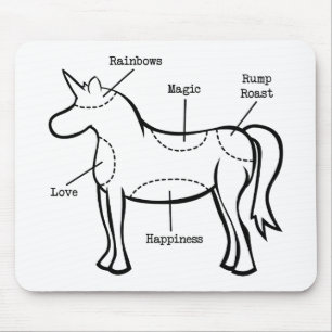 Unicorn Parts Mouse Pad