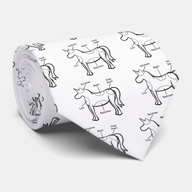 Unicorn Parts Tie (Rolled)