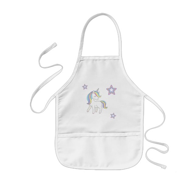 Unicorn Party Collection! Kids Apron (Front)