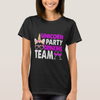 Unicorn Party Drinking Team Wedding Bride And Groo