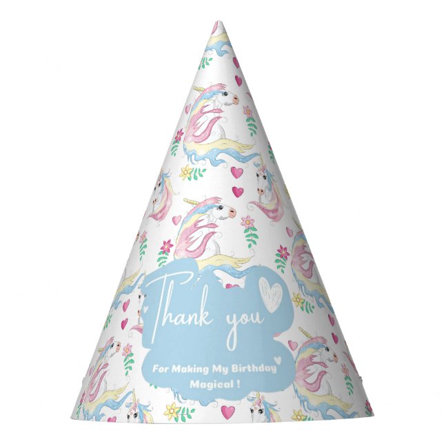 Unicorn Party Hat (Front)