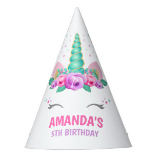 Unicorn Party Hat, Unicorn Birthday Party Hat
