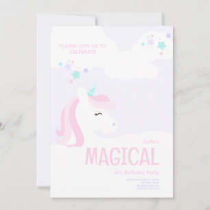 Unicorn Party Invitation