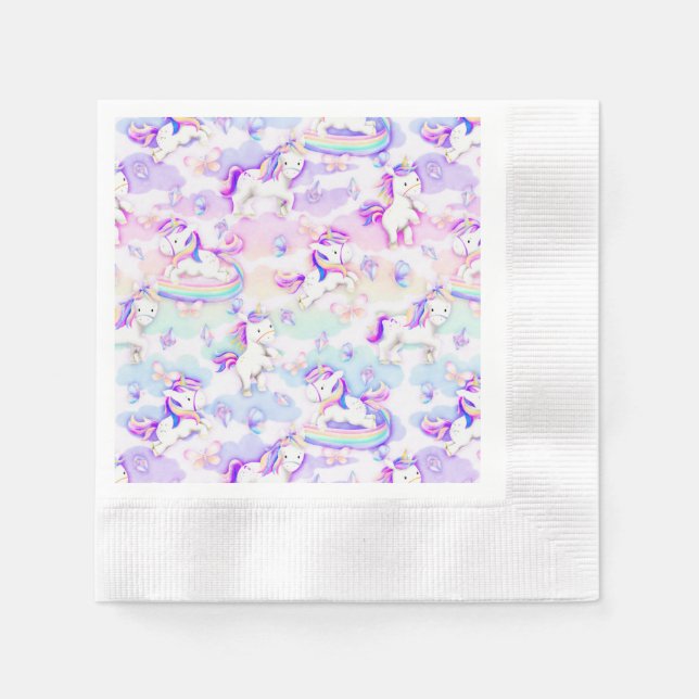 Unicorn Party Napkin (Front)