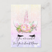 Unicorn Party Pink 1st 2nd 3rd Birthday Pastels