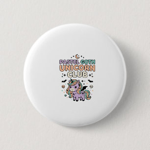 Unicorn Pastel Goth Unicorn Club Trendy Graphic Te 6 Cm Round Badge