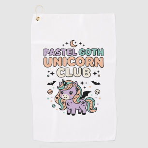Unicorn Pastel Goth Unicorn Club Trendy Graphic Te Golf Towel