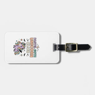 Unicorn Pastel Goth Unicorn Club Trendy Graphic Te Luggage Tag