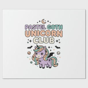 Unicorn Pastel Goth Unicorn Club Trendy Graphic Te Wrapping Paper