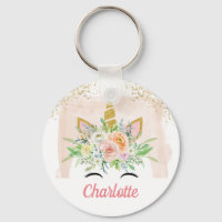 unicorn pastel pink ang sparkling gold custom name
