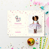 Unicorn Pastel Pink Girls Birthday Party Photo