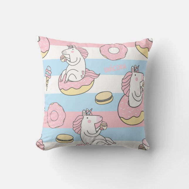 Unicorn pattern cushion (Front)