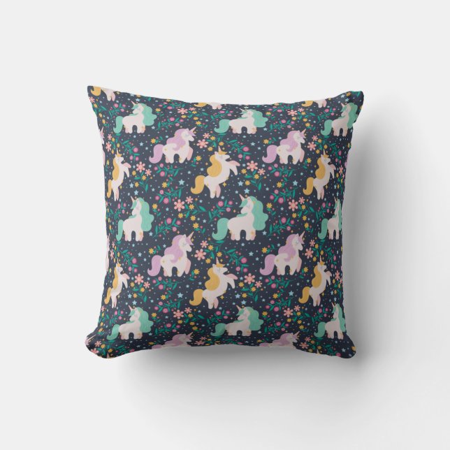 Unicorn pattern cushion (Front)