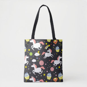 Unicorn Pattern Tote Bag