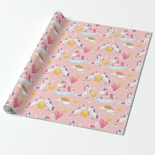 Unicorn Pattern Wrapping Paper