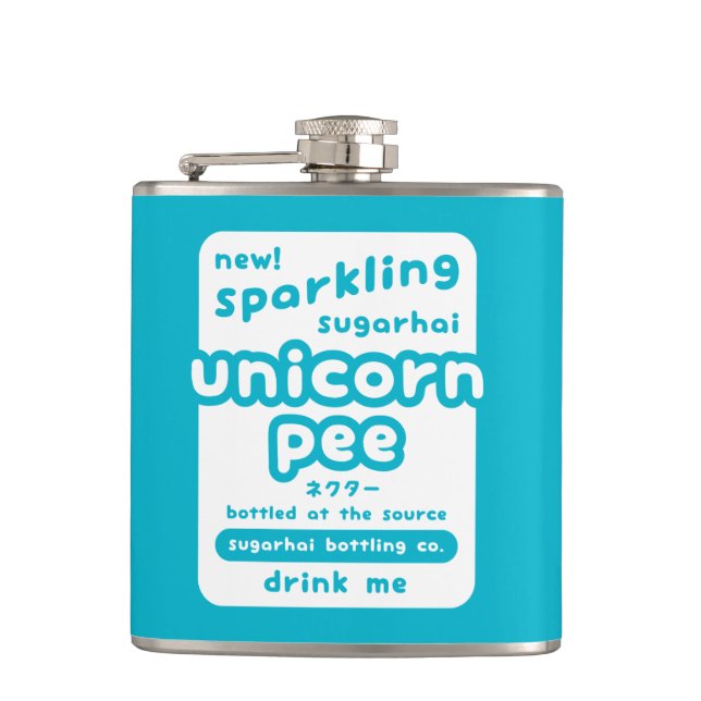 Unicorn Pee Hip Flask (Front)