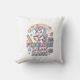Unicorn Pencilcorn School Magic Adorable Sticker a Cushion