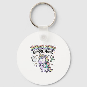 Unicorn Pencilcorn School Magic Charming Merch Des Key Ring