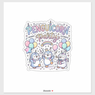 Unicorn Penguicorn Party Premium Vector Vector Des