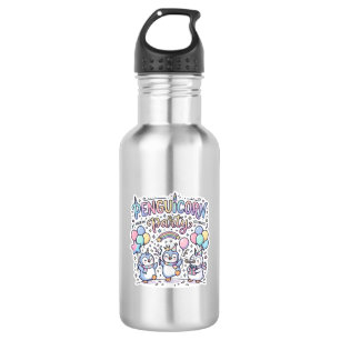 Unicorn Penguicorn Party Premium Vector Vector Des 532 Ml Water Bottle