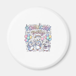 Unicorn Penguicorn Party Premium Vector Vector Des Magnet