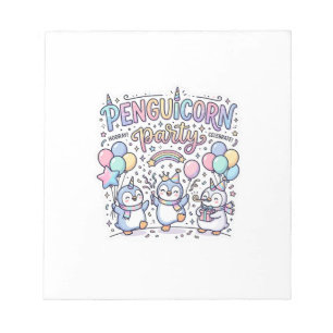Unicorn Penguicorn Party Premium Vector Vector Des Notepad