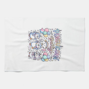 Unicorn Penguicorn Party Premium Vector Vector Des Tea Towel
