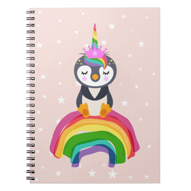 Unicorn penguin notebook (Front)