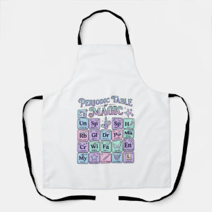 Unicorn Periodic Table of Magic Graphic Design Mer Apron