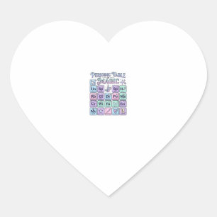 Unicorn Periodic Table of Magic Graphic Design Mer Heart Sticker