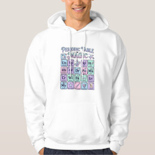 Unicorn Periodic Table of Magic Graphic Design Mer Hoodie