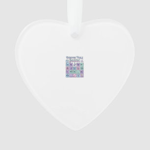 Unicorn Periodic Table of Magic Graphic Design Mer Ornament