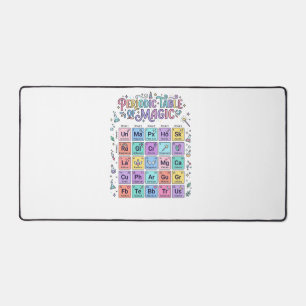 Unicorn Periodic Table of Magic Trendy Cute Gift D Desk Mat