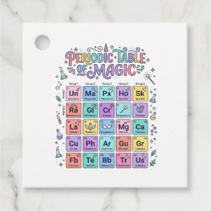 Unicorn Periodic Table of Magic Trendy Cute Gift D Favour Tags
