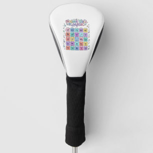 Unicorn Periodic Table of Magic Trendy Cute Gift D Golf Head Cover