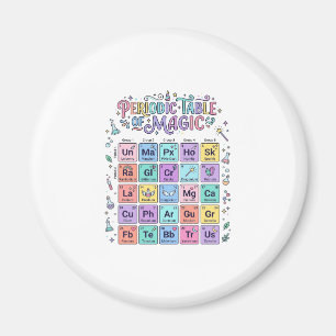 Unicorn Periodic Table of Magic Trendy Cute Gift D Magnet