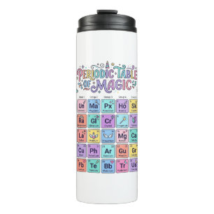 Unicorn Periodic Table of Magic Trendy Cute Gift D Thermal Tumbler