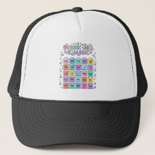 Unicorn Periodic Table of Magic Trendy Cute Gift D Trucker Hat