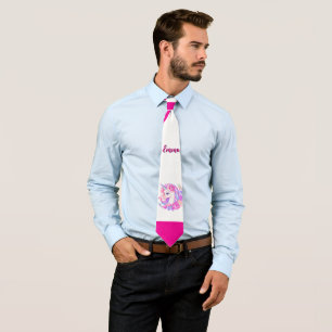 unicorn & personalise your name Crew Socks Tie