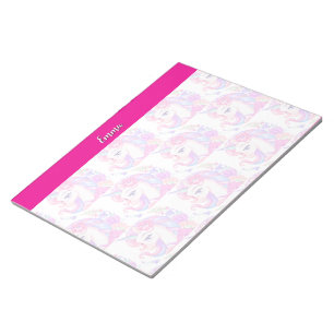 unicorn & personalise your name  notepad