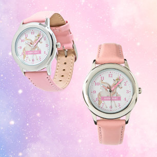 Unicorn Personalised Custom Kid's Watch