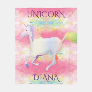 UNICORN personalised fleece blanket. Blanket