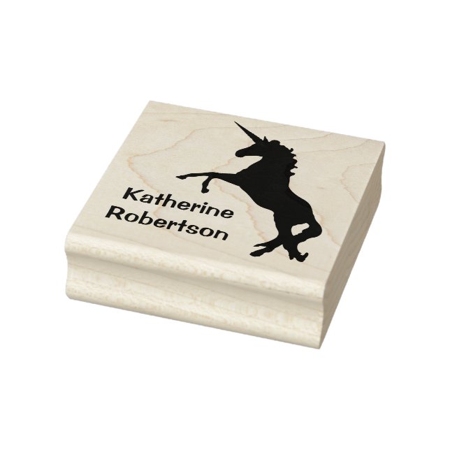Unicorn Personalised Rubber Stamp (Stamp)
