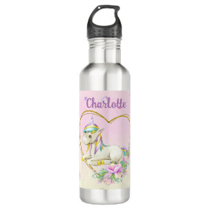 Unicorn Personalized  710 Ml Water Bottle