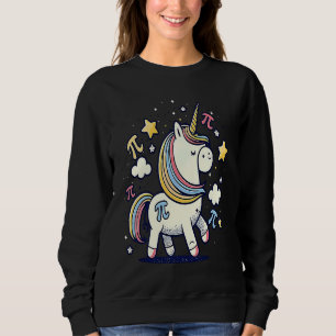 Unicorn Pi Symbol Pi Day Sweatshirt