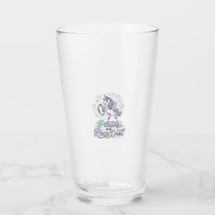 Unicorn Pilates and Pixie Dust White Background Ve Glass